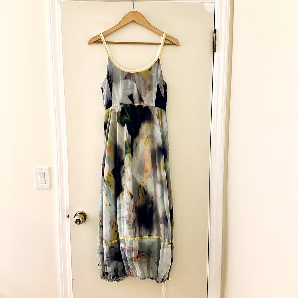Deco De Vous A Nous Abstract Printed Maxi Dress Sz M